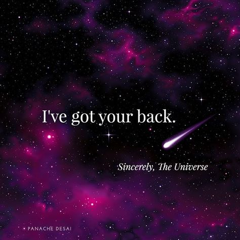 I've got your back. - Sincerely, The Universe  --- Believe. Trust in Him. Or believe in yourself & trust yourself. Either way, believing is Love, believing is superpower.     #happy #life #quote #love #nature #generosity #believe #confidence #trust #strength #kindness #respect #calm #freedom #happiness #zen #karma #faith #dreams #rise #success #goals #quotes Power Thoughts, Trust In Him, Goals Quotes, Quote Love, More Energy, Got Your Back, Believe In Yourself, Love Nature, So Much Love