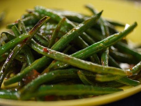 Sweet Green Bean Recipes, Saturday Recipes, Sweet Green Beans, Spicy Green Beans, The Kitchen Food Network, Sunny Anderson, Green Beans Recipe, Lemon Green Beans, Beans Recipe