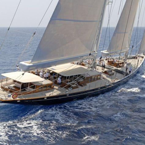 ATHOS Yacht Photos - 62m Luxury Sail Yacht for Charter Italy Yacht, Liveaboard Sailboat, Yacht Photos, Luxury Sailing Yachts, Sail Yacht, Explorer Yacht, Sailboat Yacht, Small Yachts, Sailing Cruises