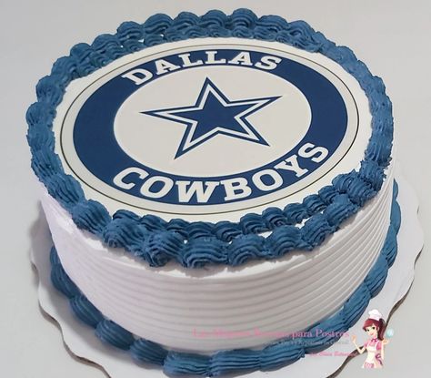 Pastel redondo con  texto Dallas cawboys Cowboys Cake, Dallas Cowboys Cake, Cowboy Cakes, Dallas Cowboys, Year Old, Dallas, Pastel, Holidays, Cake