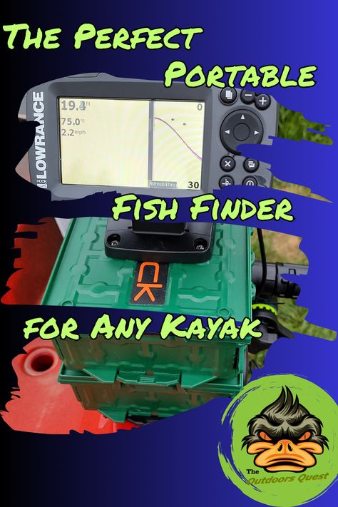 The Perfect Portable Fish Finder for any Kayak Kayak Mods Diy, Fish Finder Mount Ideas, Fishing Kayak Ideas, Kayak Mods, Kayak Bass Fishing, Kayak Ideas, Angler Kayak, Fishing Kayak, Fish Finder