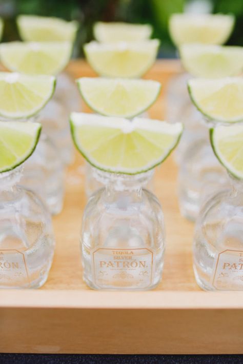 Mini Patron Bottles, Margarita Party, Patron Bottle, Aged Whiskey, Tequila Bar, Wedding Toast, Wedding Appetizers, Patron Tequila, Cocktail Ideas