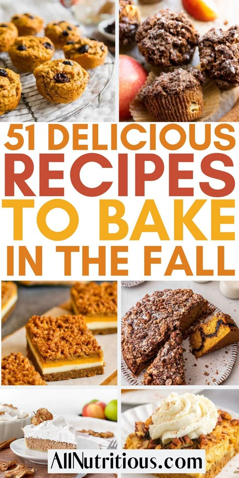 Cozy Fall Dessert Recipes, Fall Desert Ideas Baking, Autumn Recipes Desserts, Autumn Deserts, Autumn Baking Recipes, Autumn Dessert Recipes, Cozy Desserts, Fall Desserts For A Crowd, Autumn Bakes