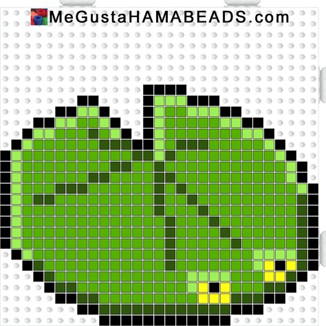 MeGustaHAMABEADS.com Pixel Crochet Blanket, Kawaii Cross Stitch, Plant Zombie, Melty Bead Patterns, Plantas Vs Zombies, Perler Bead Templates, Perler Crafts, Pixel Crochet, Bead Sprite