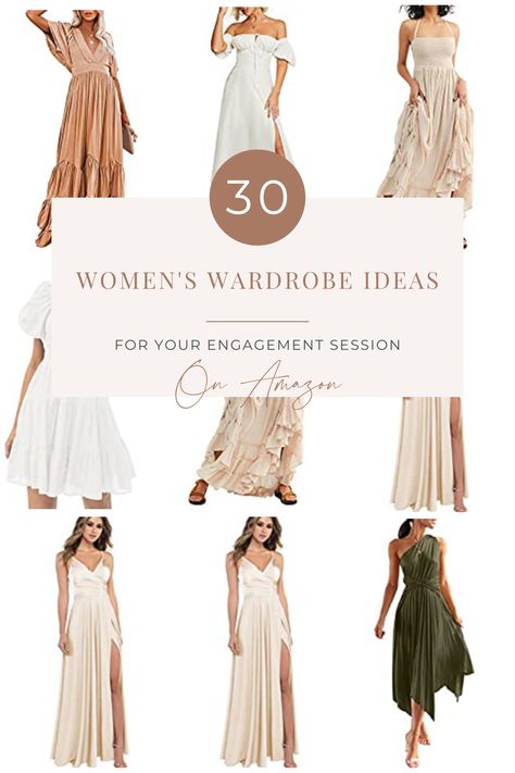 Beautiful and elegant engagement dresses that can be found on amazon for a photoshoot Amazon Engagement Outfits, Outfit Links, Neutral Dresses, Neutral Dress, Engagement Outfits, Engagement Dresses, Outdoor Photos, Photo Outfit, Photoshoot Outfits