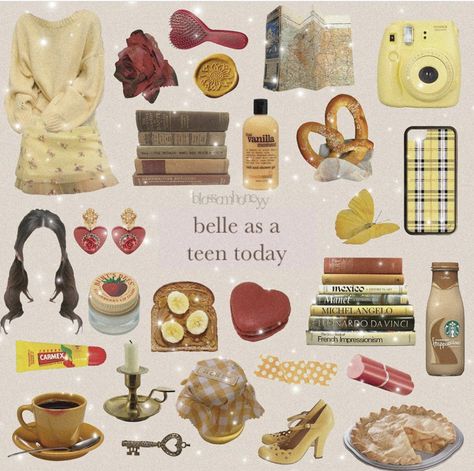 Academia Outfits Aesthetic, Soft Moodboard, Disney Princess Challenge, Belle Aesthetic, Fairytale Lover, Belle Outfit, Hufflepuff Aesthetic, Disney Princess Outfits, Everyday Cosplay