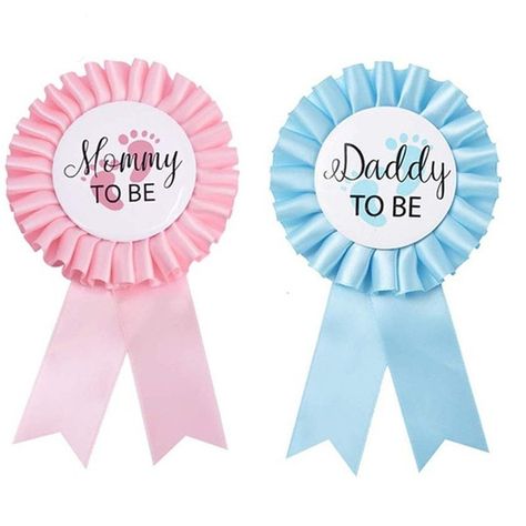 Blue Pink Daddy Mommy To Be Ribbon Badge Pin Mom To Be Sash for Baby Shower Boy Girl Baby Shower Party Decoration Favor Gifts | Wish Mommy To Be Pins, Pink Baby Shower Decorations, Gender Reveal Party Favors, Gender Reveal Party Decorations, Gender Reveal Decorations, Mommy To Be, Happy Birthday Dad, Fiesta Baby Shower, Baby Shower Party Supplies