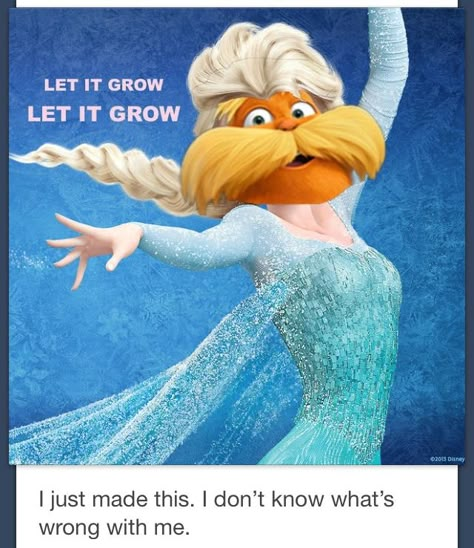 Frozen/The Lorax cross: Let it Grow XD Alexa Core, Shrek Aesthetic, Relatable Moments, Shrek Funny, Cristiano Jr, Let It Grow, Funny Asf, Dirty Memes, Funny Disney Jokes