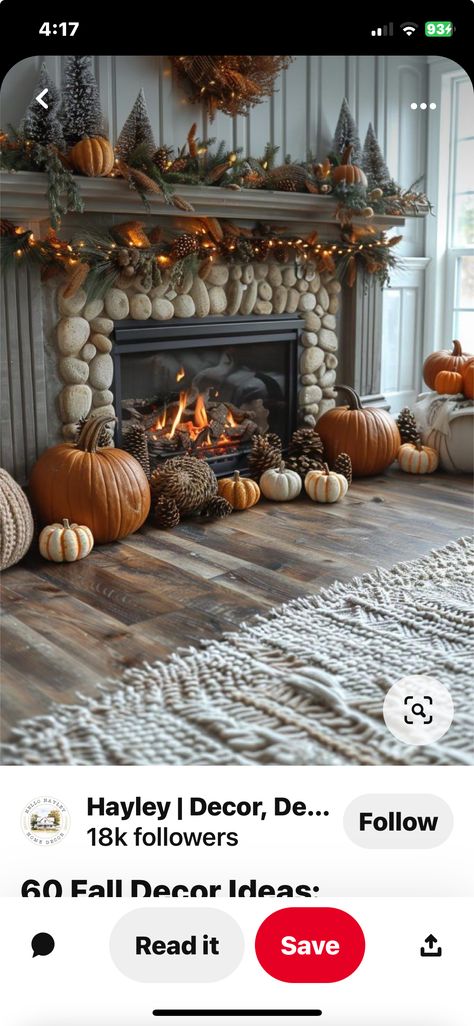 Fall Halloween, Fall Decor, Fireplace, Home Decor