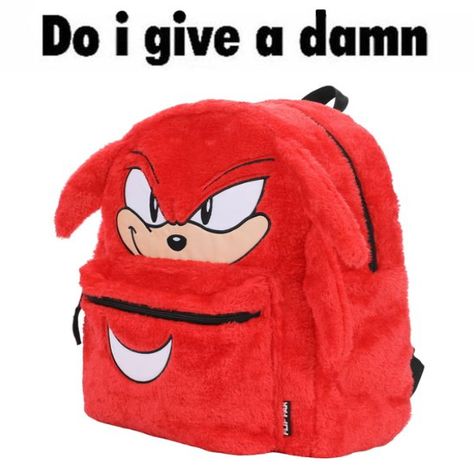 Sonic The Hedgehog Plush, Sonic The Hedgehog Knuckles, Hedgehog Plush, Geeky Clothes, Fur Design, Kid Tablet, Stylish School Bags, Gang Gang, Interior Dimensions