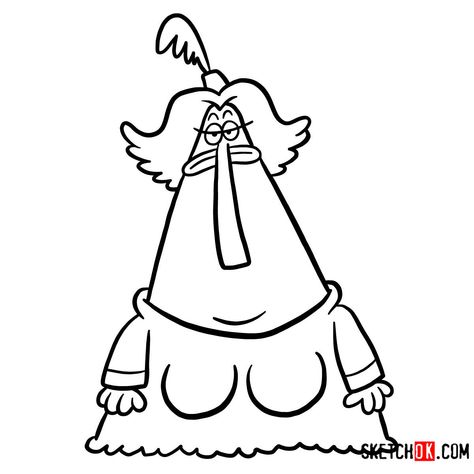 How to draw Ms. Endive | Chowder series - Step by step drawing tutorials Chowder Characters, Chowder Cartoon, Cartoon Brain, Batman Cartoon, Horse Cartoon, Cartoon Turtle, Cartoon Chicken, Cartoon Crazy, Cartoon Bee