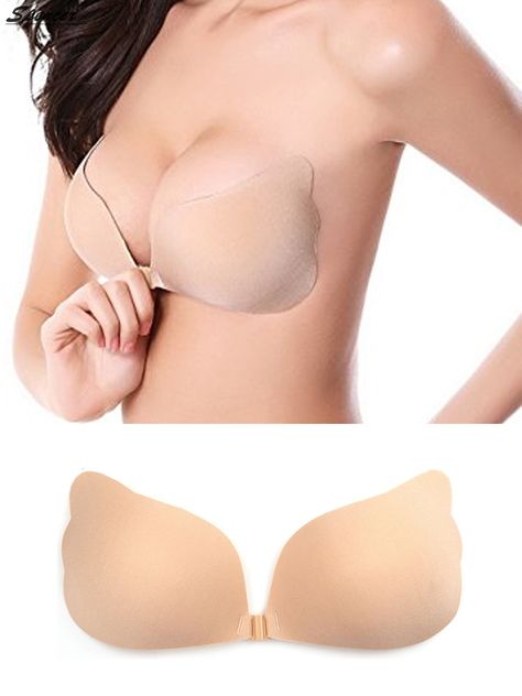 Bra For Dress, Bra For Backless Dress, Bras For Backless Dresses, Strapless Push Up Bra, Self Adhesive Bra, Push Up Strapless Bra, Strapless Backless Bra, Silicone Bra, Homemade Stuff