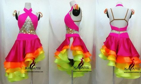 Competition Dance Costumes, Tap Costumes, Carnaval Costume, Samba Costume, Competition Dance, Skirt Inspiration, Salsa Dress, Dance Outfit, Tango Dress