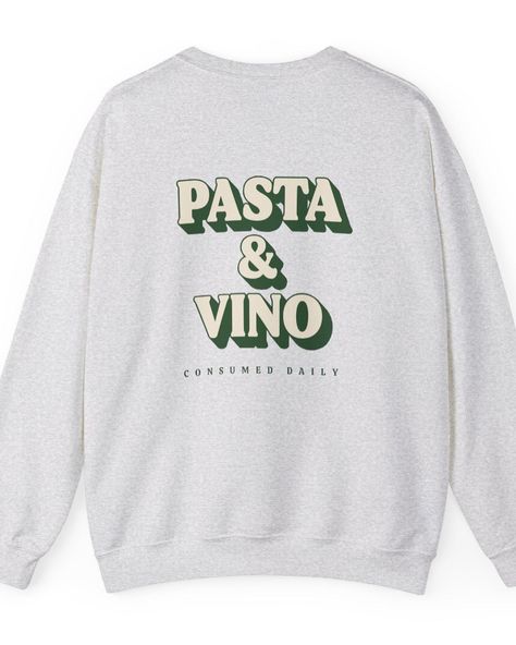 Cozy up in style with our “Pasta & Vino” sweatshirt – perfect for those who know that life’s better with a little pasta and wine! 🍝🍷 Whether you’re lounging at home or out for a casual dinner, this comfy sweatshirt is a must-have for Italian food lovers. Shop now and bring some Italian vibes to your wardrobe! Available in our Etsy Shop! 🛒🛍️ #PastaLovers #VinoVibes #ItalianStyle #FoodieFashion #CozyOutfit #WineLovers #SweatshirtSeason #CasualChic #ItalianFood #WineAndDine #ComfortWear #Etsy... Comfort Wear, Comfy Sweatshirt, Casual Dinner, Wine And Dine, Cozy Outfit, Italian Style, Wine Lovers, Food Lover, Italian Recipes