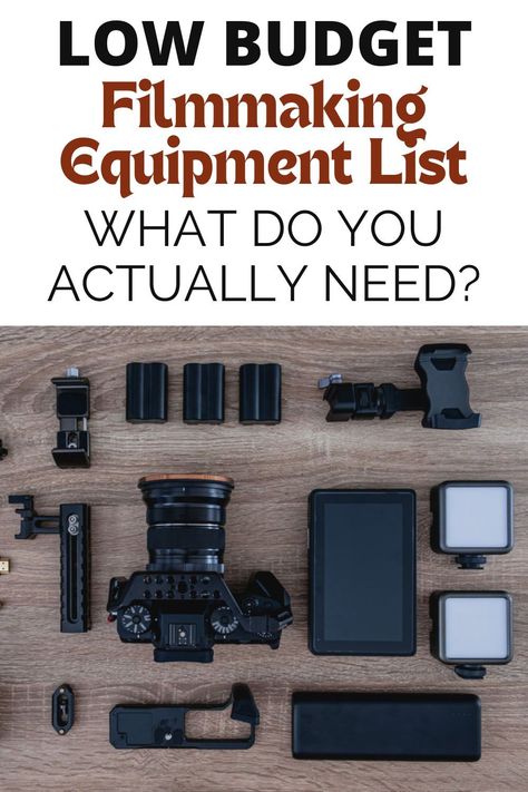 As a newbie filmmaker, you are going to need equipment. Films use audio and video like a painting uses paint and a canvas. Film is a visual and audio experience.    Here, I will list some of my favorite tools for low-budget filmmaking. I’ll also explain how these tools can be used in different filmmaking scenarios, as well as provide some sample packages to help get you started. Film Camera For Beginners, Filming Equipment, Develop Film At Home, Low Budget Filmmaking, Vlogging Equipment, Filmmaking Equipment, Film Tips Filmmaking Cinematography, Indie Filmmaking, Filmmaking Gear