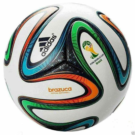 ADIDAS+BRAZUCA+SOCCER+BALL+FIFA+WORLD+CUP+2014+THERMAL+BOUNDED+SEAMLESS+TRAINING+FOOTBALL+SIZE+5 Worldcup Football, Football Displays, Fifa 2014 World Cup, Football Ball, Soccer Match, Soccer Gifts, Soccer Quotes, Adidas Soccer, World Cup Final