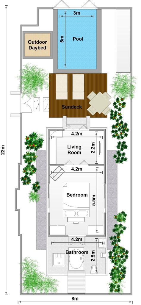 SALA 1_Bedroom_Pool_Villa_Suite 1 Bedroom Villa Floor Plan, 2 Bedroom Villa Bali Floor Plan, 1 Bedroom Villa Bali, Tiny Villa With Pool, Small Bali Villa Floorplan, Small Villa With Pool Floor Plan, Bali Villa Floorplan, Resort Villa Plan, Mini Villa Design