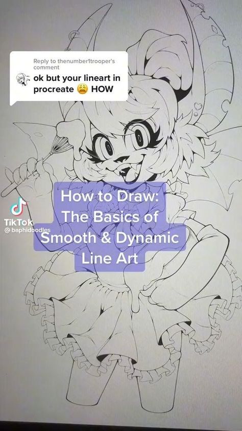 Lineart Tutorial Improve Lineart, Procreate Lineart Tutorial, Lineart Tutorial Digital, Line Weight Tutorial, How To Do Lineart, Lineart Tips Digital, Line Art Tips, Lineart Tutorial, Digital Art Hacks