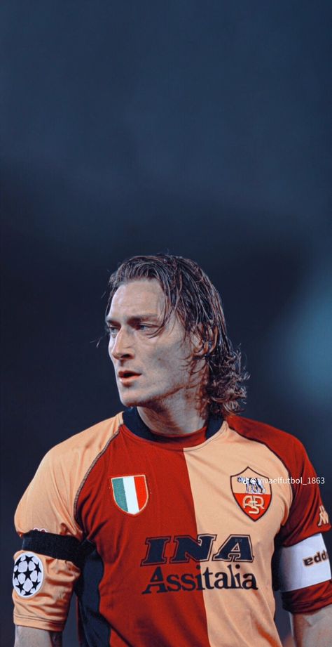 Francesco Totti Wallpaper, Totti Wallpaper, Totti Roma, Football Archives, Aesthetic Person, Ahly Sc, Al Ahly Sc, Paolo Maldini, Football Wallpapers