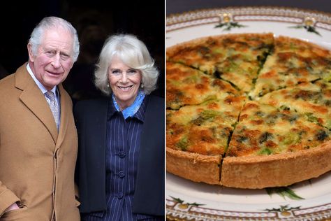 Coronation Quiche, Coronation Chicken Recipe, Chicken Quiche, Vegetarian Quiche, British Kitchen, Royal Kitchen, Classic French Dishes, Queen Camilla, Camilla Parker Bowles