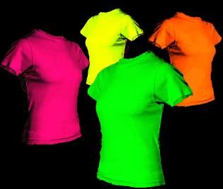 Neon T-Shirts Ropa Color Neon, Black Light Party, Plane Trip, Neon Colour Palette, Light Party, Glow Birthday, Black Tutu, Neon Shirts, Neon Outfits