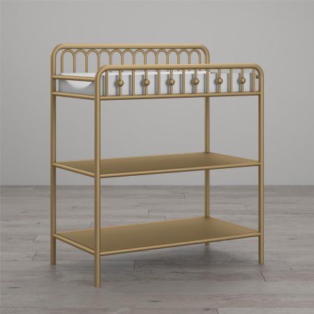 Changing Table Top, Metal Crib, Vintage Nursery Decor, Wrought Iron Furniture, Baby Changing Tables, Daybed With Trundle, Iron Furniture, Cool House Designs, Nursery Design