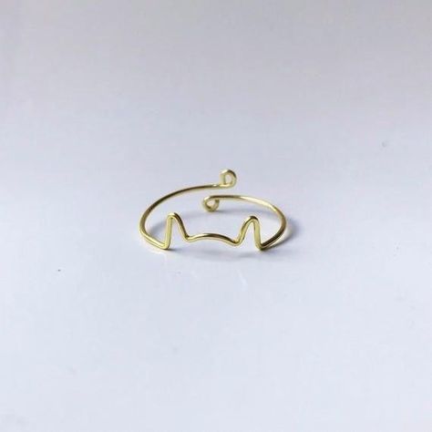 Cincin Diy, Diy Wire Jewelry Rings, Wire Jewelry Rings, Diy Jewelry Rings, Wire Jewelry Designs, Cat Ring, Handmade Jewelry Tutorials, Diy Wire Jewelry, Diy Rings