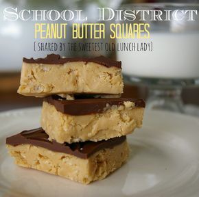 AMAZING school district peanut butter squares, recipe shared from a sweet old lunch lady. This is a hidden treasure! Peanut Butter Squares Recipe, Butter Squares, Peanut Butter Oat Bars, Peanut Butter Squares, Peanut Butter Bars Recipe, Peanut Butter Oatmeal Bars, Banana Baked Oatmeal, School Lunch Recipes, Cafeteria Food