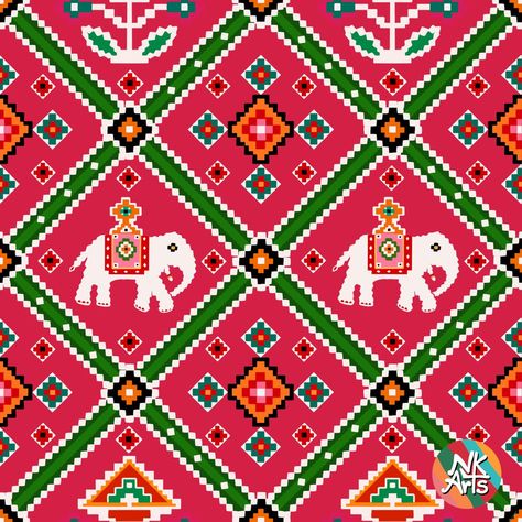 ['#craftgraphics', '#crafts', '#diy', '#handmade', '#art', '#design', '#creative', '#homemade', '#crafting', '#project'] Patola Prints Pattern, Patola Design Pattern, Ikkat Prints Pattern, Diwali Packaging, Patola Motifs, Patola Pattern, Patola Design, Set Design Photography, Ikat Art