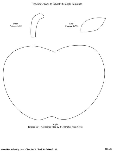 Apple template cut out  http://www.nestlefamily.com/Education/Schoolsandteachers/Default.aspx?ArticleId=291C7896-CCD7-49B5-89EC-4DA0F4B701C7 Apple Template, Apple Lessons, Apple Cut, Fabric Flowers, Apples, Homecoming, Crafts For Kids, Craft Projects, Preschool