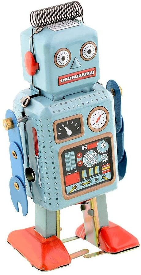 Amazon.com: CHIMUYU Wind Up Vintage Robot Retro Classic Clockwork Spring for Collection, Xmas, Gift, Party, Birthday, Festival, Surprise, Memories : Toys & Games Kids Crafts Boys, Iron Robot, Toy Robot, Bath Toys For Toddlers, Japanese Robot, Vintage Robots, Toddler Bath, Retro Robot, Toy Basket