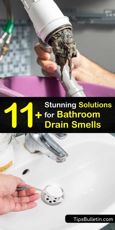 Smelly Bathroom Drain, Smelly Sink Drain, Smelly Shower Drain, Home Cleaning List, Sink Drain Smell, Shower Drain Smell, Cleaning A Bathroom, Clean Shower Drain, Cleaning Sink Drains