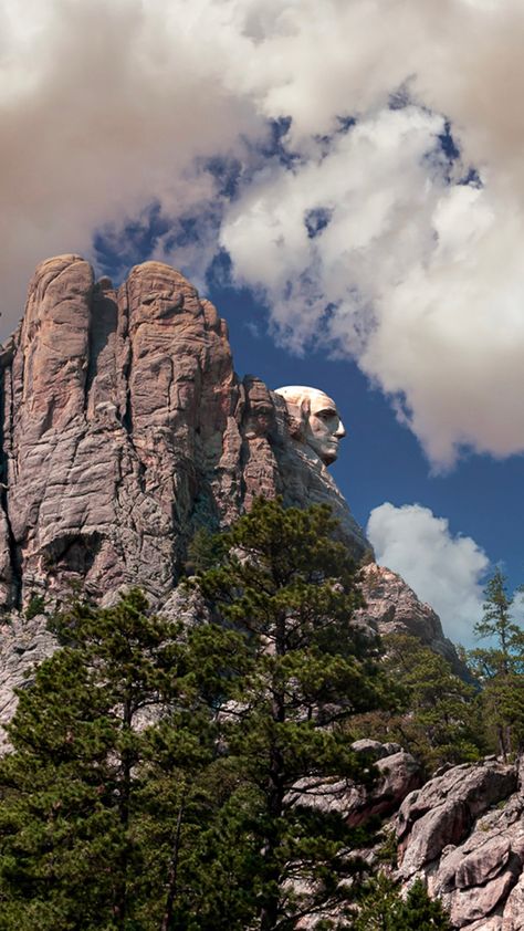 Mt. Rushmore National Memorial, South Dakota Mt Rushmore, George Washington, Horseshoe Bend, South Dakota, Mount Rushmore, Washington, National Parks, Natural Landmarks, Travel