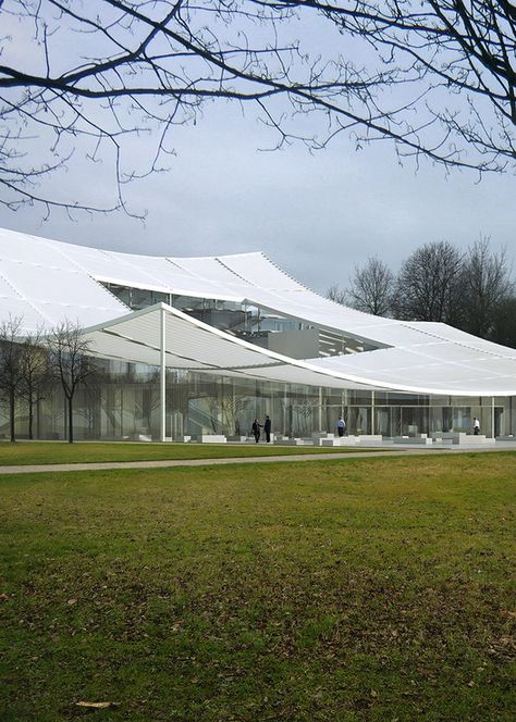 Courtesy of MIR Membrane Architecture, Pvc Canopy, Beach Canopy, Canopy Architecture, Sou Fujimoto, Future Buildings, Backyard Canopy, Wedding Canopy, Garden Canopy