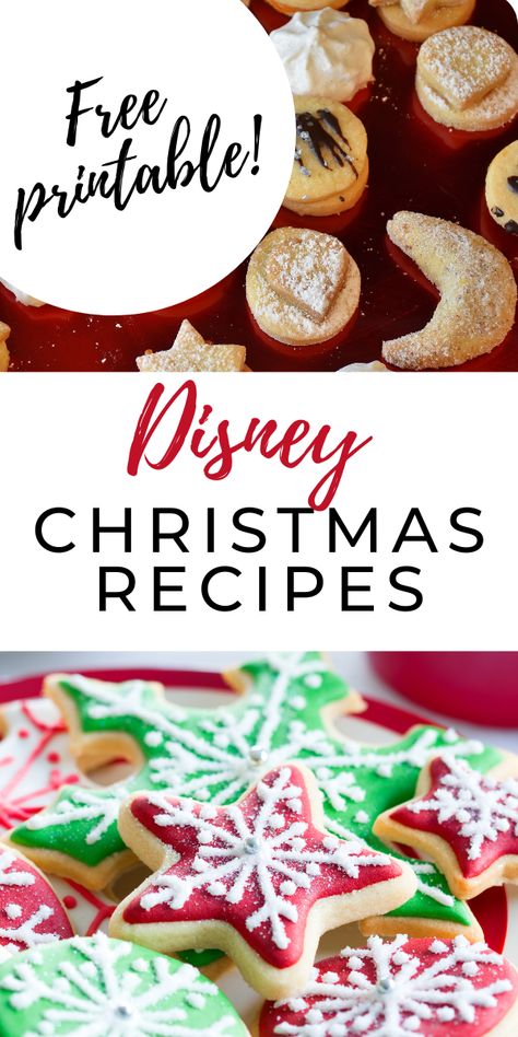 Baking and cooking is a huge part of the holiday season. If you're a Disney lover, then give these Disney Christmas Recipes a try! Disney Christmas Recipes, Disneyland Copycat Recipes, Disney Baking Recipes, Disney Christmas Desserts, Disney Christmas Treats, Disney Princess Food, Disney Dessert Recipes, Disneyland Recipes, Movie Inspired Recipes