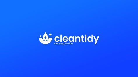 Cleantidy • Logo&Visual Cleaning Service Branding, Cleaning Service Logo Ideas, Cleaning Logo Design Ideas, Logo Laundry, Cleaning Agency, Cleaning Company Logo, Cleaners Logo, Laundry Logo, Service Branding