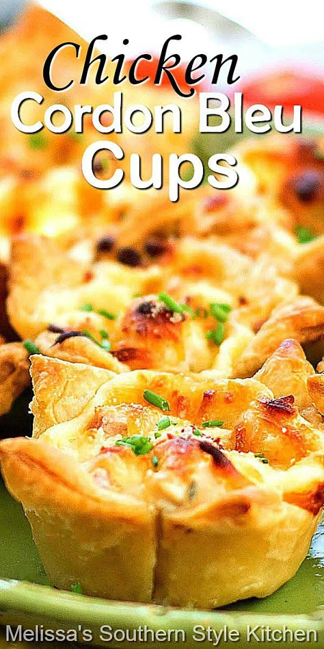 Rotisserie Chicken Puff Pastry Recipes, Chicken Puff Pastry Recipes Appetizers, Puff Pastry Cups Appetizers, Hearty Appetizers For Party Easy, Puff Pastry Cups Recipes, Chicken Appetizers For Party, Chicken Apps, Ham Appetizers, Puff Pastry Recipes Dinner