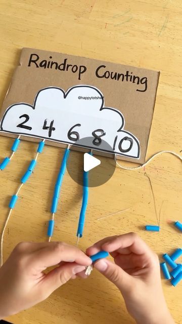 Cloud Counting Preschool, Numbers For Toddlers, Counting Board, Cloud Activities, Counting Activities Preschool, Counting For Kids, Preschool Projects, Motor Skills Activities, Whiteboard Marker