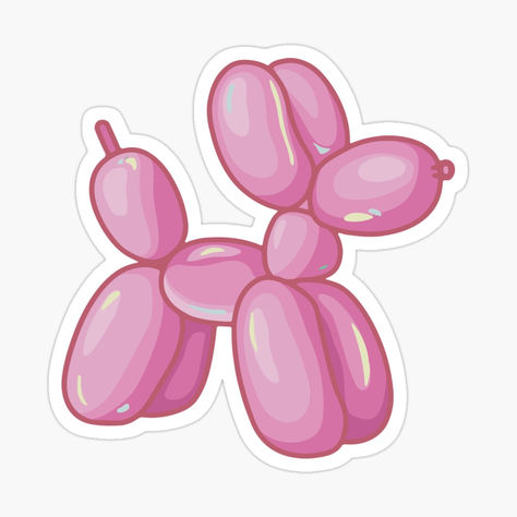 Check out this cute soft pink balloon dog sticker. A trendy design for your aesthtic. Balloon Dog Sticker, Valentines Stickers, Ipad Widgets, Pink Stickers, Stickers Collage, Sticker Design Inspiration, Preppy Stickers, Iphone Stickers, Dog Light