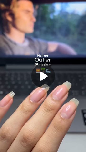 Obx Outer Banks Nails, How To Do Crocodile Nails, Outer Banks Nail Ideas, Obx Inspired Nails, Outer Banks Nails, Simple Nail Designs, Outer Banks, Simple Nails, Banks