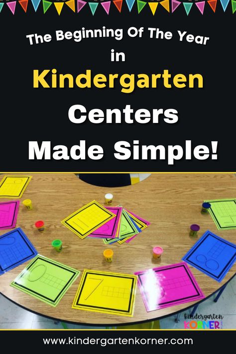 First Week Of Kindergarten Math Activities, Math Center For Kindergarten, Easy Literacy Centers Kindergarten, Math Center Ideas For Kindergarten, Literacy Ideas For Kindergarten, Easy Centers For Kindergarten, Play Centers For Kindergarten, Kindergarten Reading Center Ideas, Simple Math Centers Kindergarten