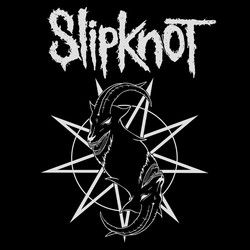 Slipknot goat Logos Slipknot Tattoo, Slipknot Logo, Goat Logo, Metalcore Bands, Black Metal Art, Stone Sour, Hollywood Undead, Slip Knot, Band Logos