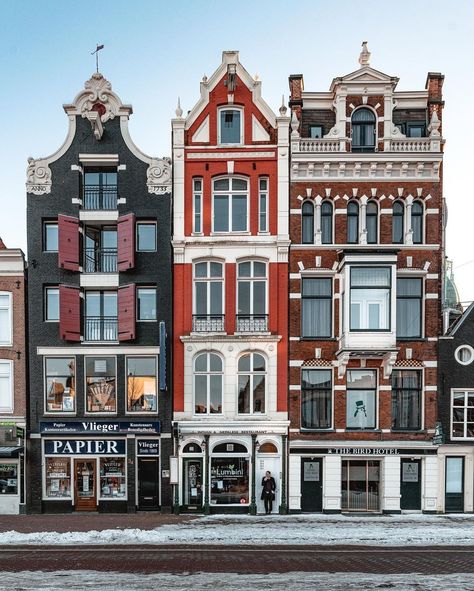 Photography Of Architecture, Old American Architecture, European Buildings Architecture, Amsterdam Street Photography, Eastern European Architecture, Building References Architecture, Cool Buildings Architecture, Dutch House Exterior, Architecture Reference Photo