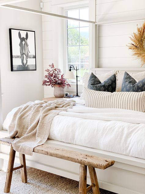 Linen Bedding Styling, Boll And Branch, Branch Bed, Megan Murphy, Coastal Bedrooms, Primary Bedroom, Home Styling, Ready For Fall, Linen Duvet