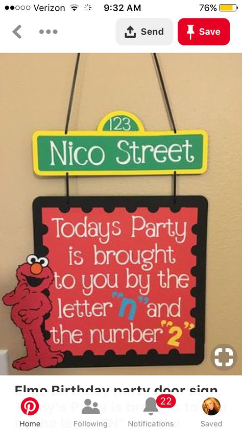 Sesame Street Birthday Party Ideas Boy, Elmo Birthday Party Boy, Elmo First Birthday, Cookie Monster Birthday Party, The Letter N, Cookie Monster Birthday, Elmo Birthday Party, Sesame Street Birthday Party, Monster Birthday Parties