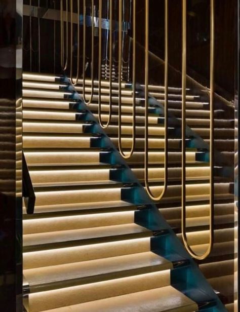 Stairs Design Restaurant, Stairs In Restaurant, Restaurant Stairs Design Interiors, Stairs Wall Design, Interior Design Restaurant, Design Staircase, Ramp Design, Stair Wall, Decoration Restaurant