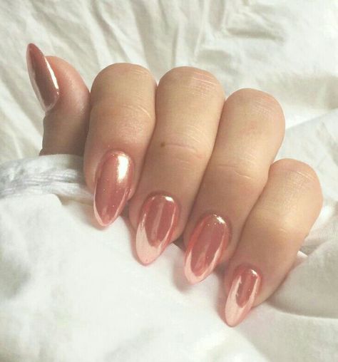 Rose Gold Nail Design, Rose Gold Nail, Rose Gold Nail Art, Rose Gold Nails Design, Gold Nail Designs, Gold Nail Art, Gold Nail, Her Nails, Rose Gold Nails