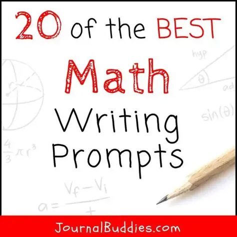 Prompts To Write About, Math Writing Prompts, Math Journal Prompts, Creative Writing For Kids, Creative Writing Worksheets, Free Writing Prompts, Journal Prompts For Kids, Math Textbook, Math Journal