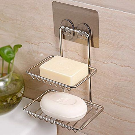 Washroom Organizer, Bathroom Soap Holder Ideas, Metal Bathroom Accessories, Washroom Organization, Kitchen Soap Holder, Shampoo Holder, Wire Product, Storage Corner, Soap Sponge