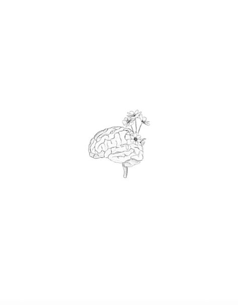 Brain Anyersym Tattoo, Pretty Brain Tattoo, Small Alzheimers Tattoo, Fine Line Anatomy Tattoo, Feminine Brain Tattoo, Tattoo Ideas Alzheimers, Brain Tattoo Simple, Brain Injuries Tattoo, Brain Tattoo Ideas Simple